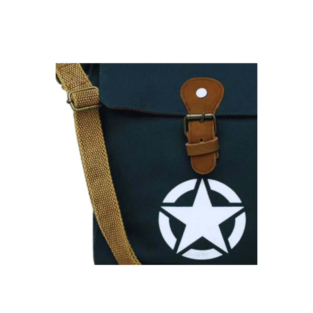 Blue Unisex Compact Messenger Bag for Everyday Use